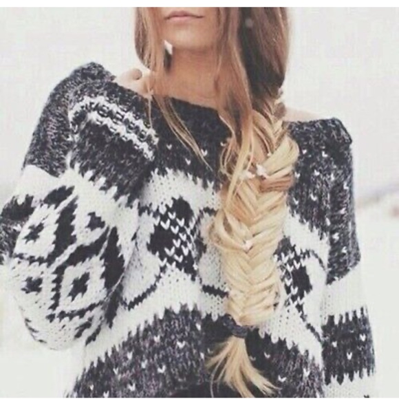 Free People Fair Isle Cropped Sweater - Picture 7 of 10